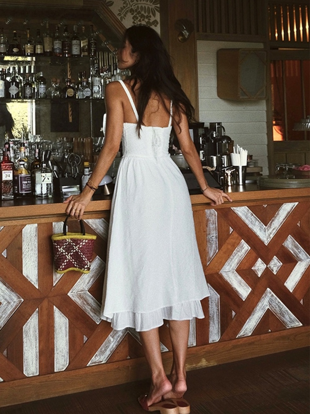 Commense White Midi Sundress - Picture 7 of 14